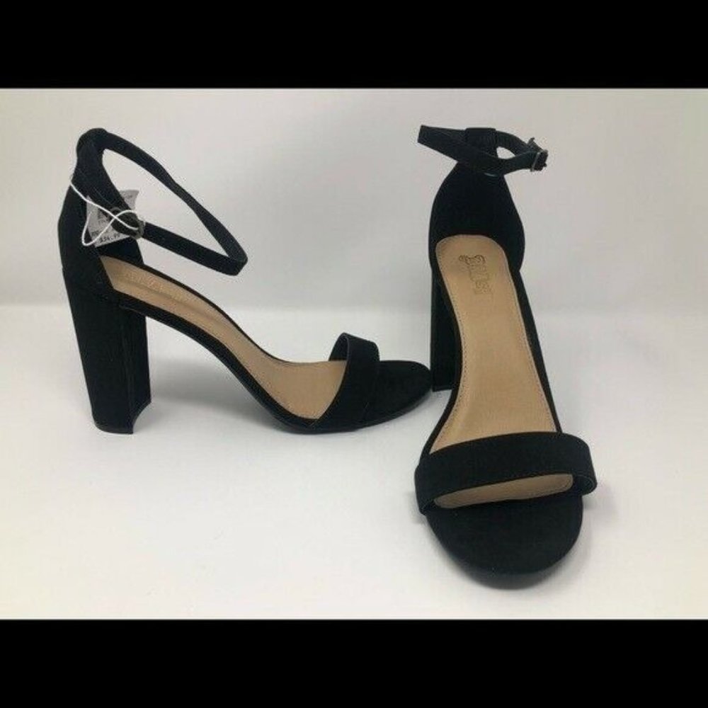 Women's BRASH  Block Heel Sandal BLACK SIZE 9